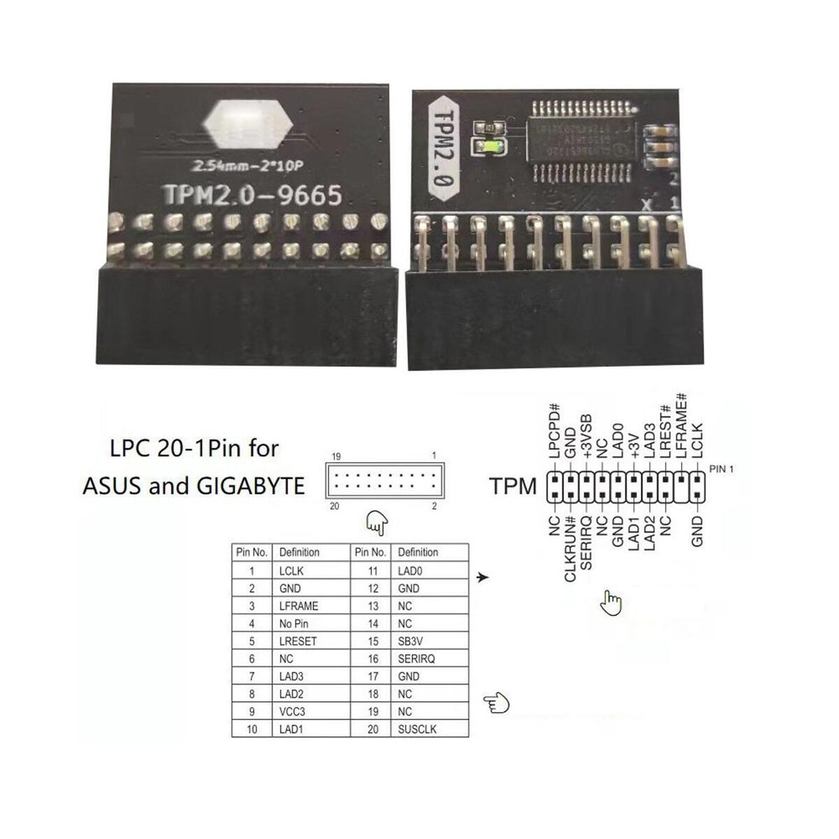 Module Metal 20 Pin Protection Module Motherboard Module for  R2.0