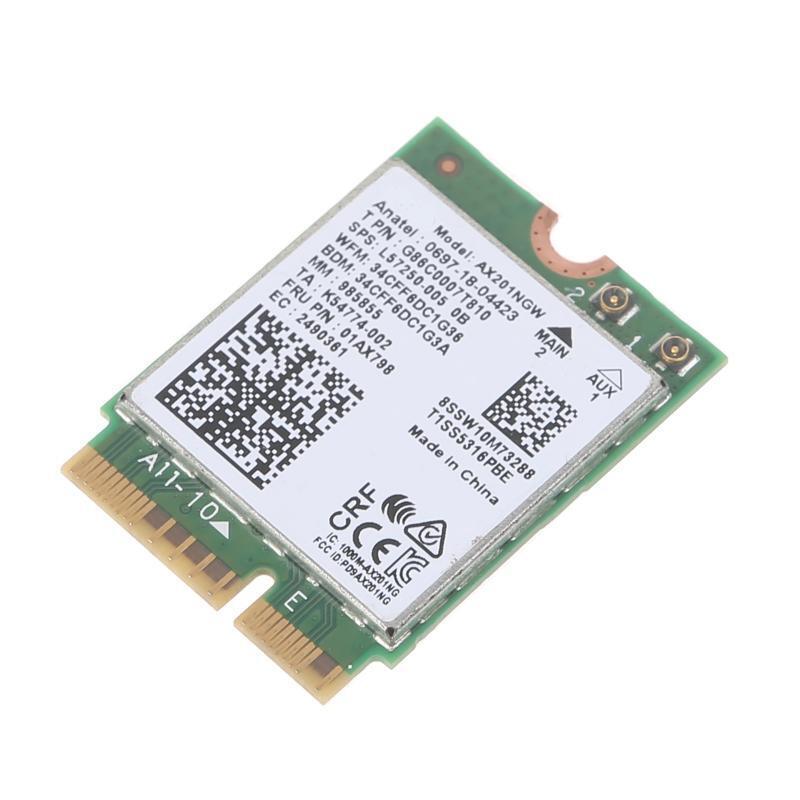 WiFi 6 Card AX201NGW 802.11ac AX Wireless M.2 Key Bluetooth-compatible Adapter