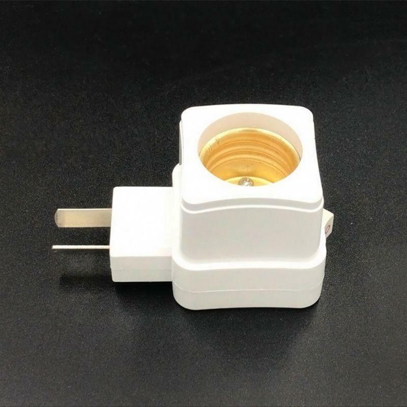 Rotary E27 Plug-in Screw LED Light Bulb Holder Lamp Base Socket Plug Adapter