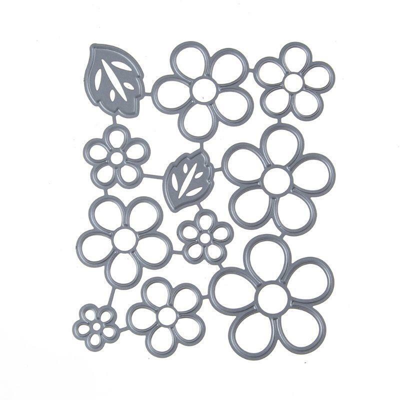 Five Leaf Flower Metal Cutting Dies Stencil Scrapbooking DIY Album Stamp Paper