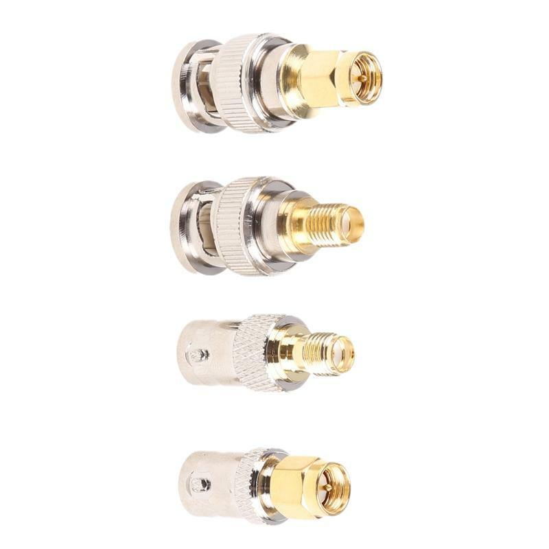 4 Pieces SMA to BNC Kits for Wi-Fi Radios External Antenna Corrosion Protection