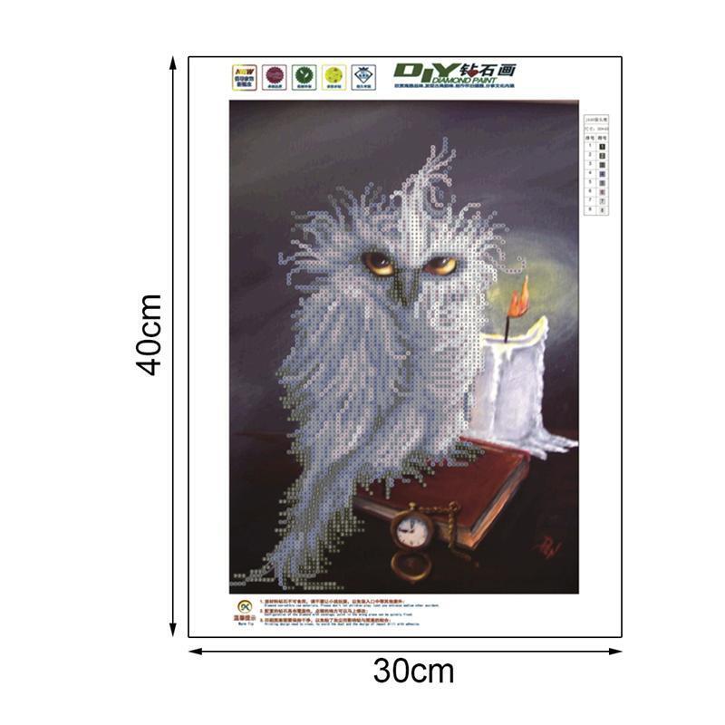 5D Owl Animal Diamond Embroidery Painting Cross Stitch DIY Craft Home Wall Decor