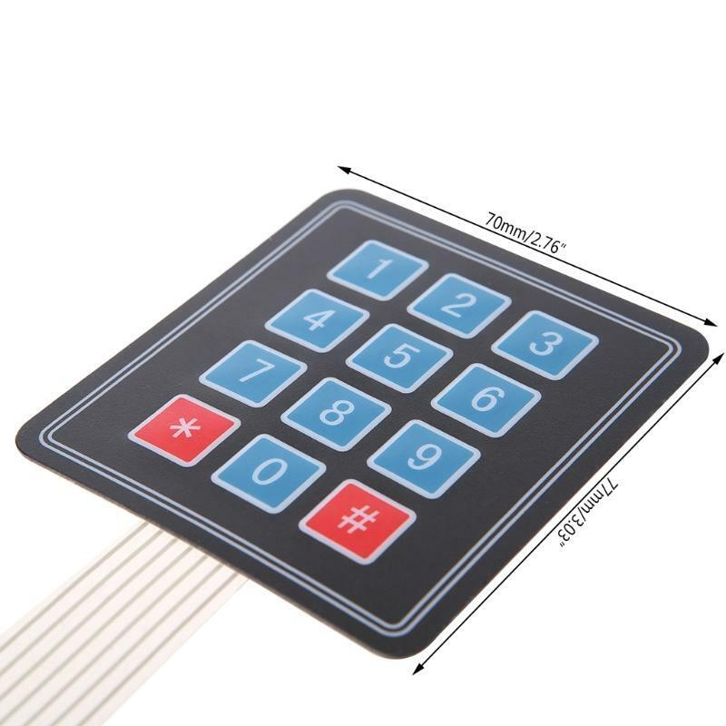 Matrix Array 12 Key Membrane Switch Keypad Keyboard For AVR 4 x 3