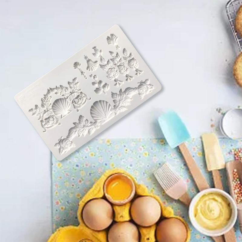 Silicone Fondant Moulds Cake Chocolate Decoration Handmade Soap Plaster Molds