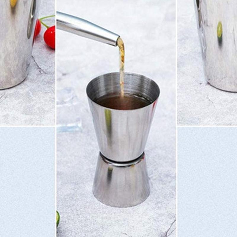Set of 6 Cocktail Shaker Set Cocktail Mixer Gadgets Kit Stainless Steel Material