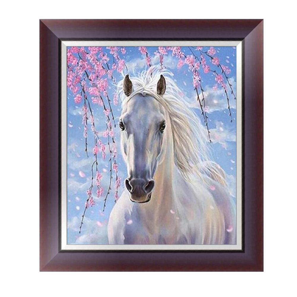 DIY 5D Horse Diamond Embroidery Painting Home Mosaic Cross Stitch Decor