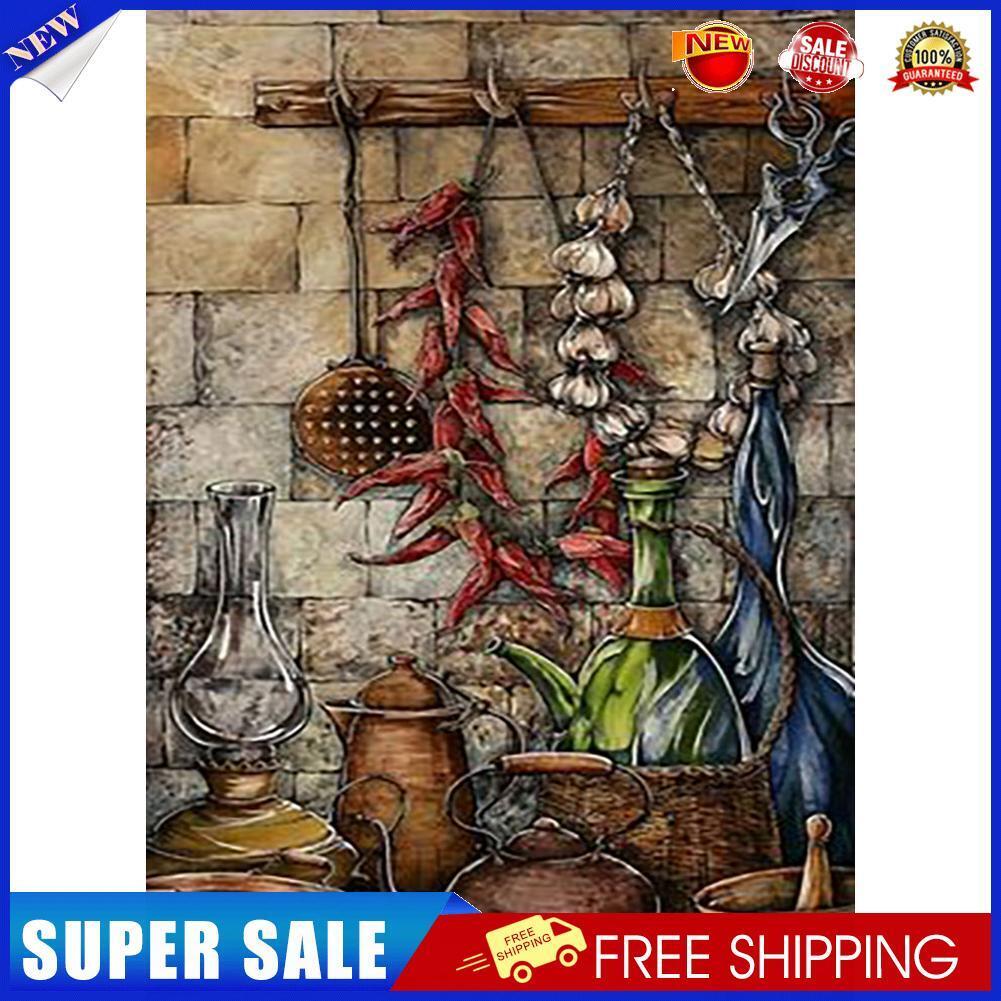 5D DIY Diamond Painting Hanging Dried Food Full Drill Embroidery Home Decor