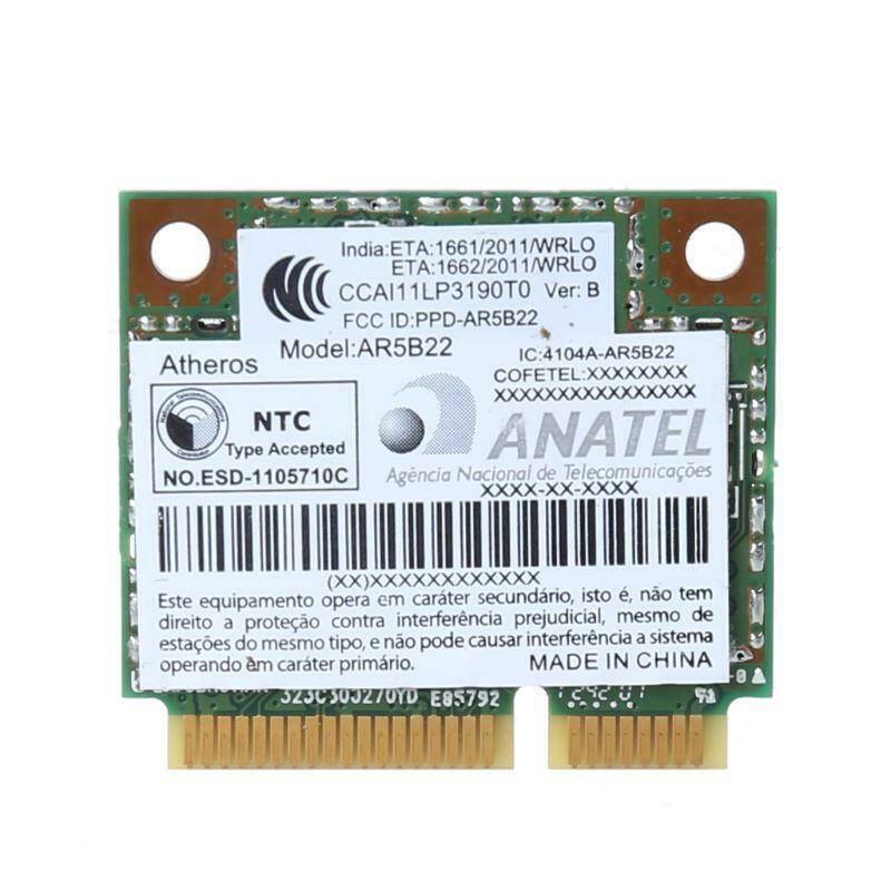 AR9462 AR5B22 WB222 Half Mini PCIe 300Mbps Bluetooth4.0 WLAN Wifi Wireless Card