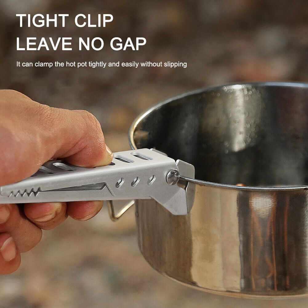 Anti-Scald Pot Pan Bowl Gripper Outdoor Camping Cookware Handle Holder Clip