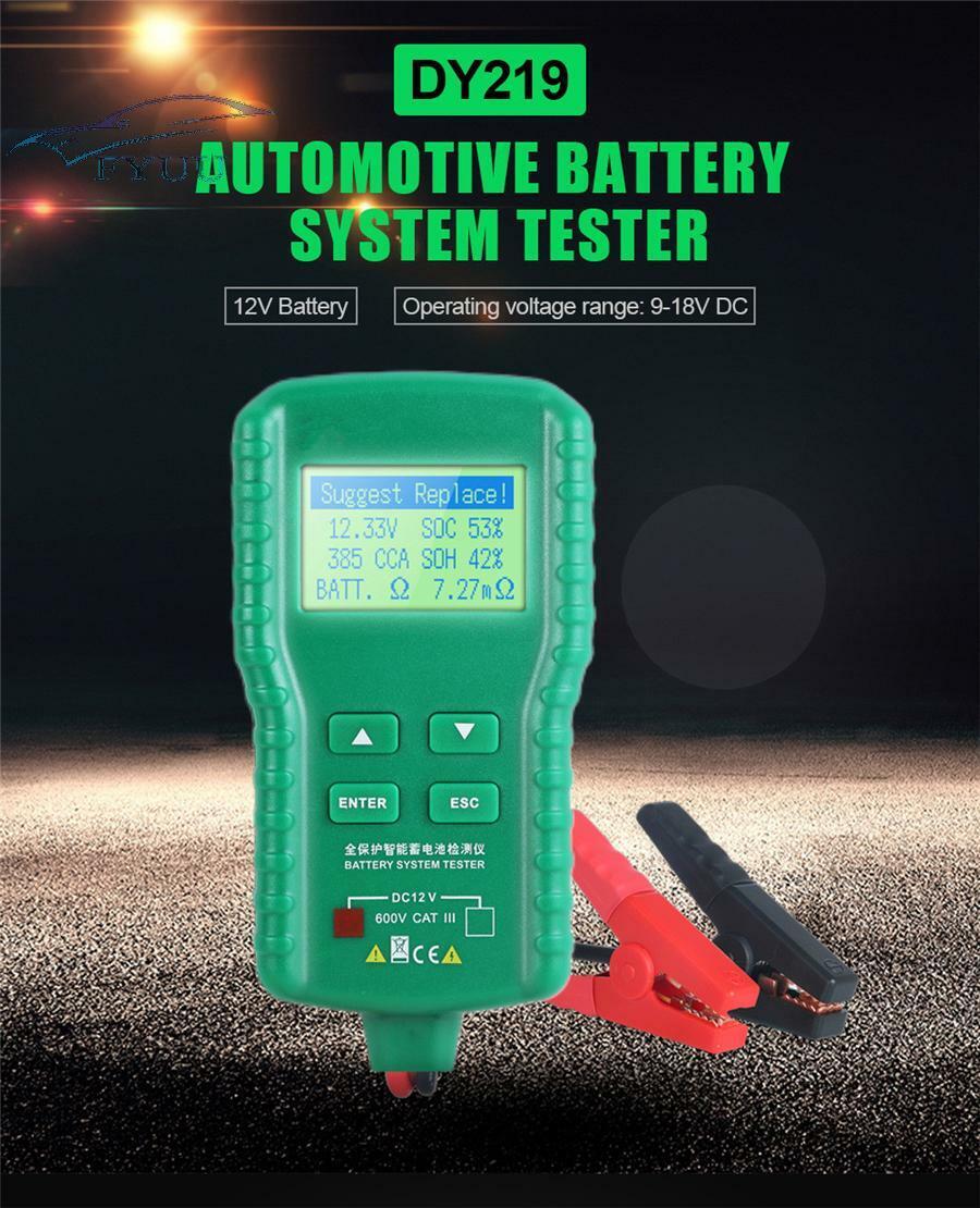 12V New Battery Tester 100~1700CCA Storage Battery Lead Acid Cranking Charging