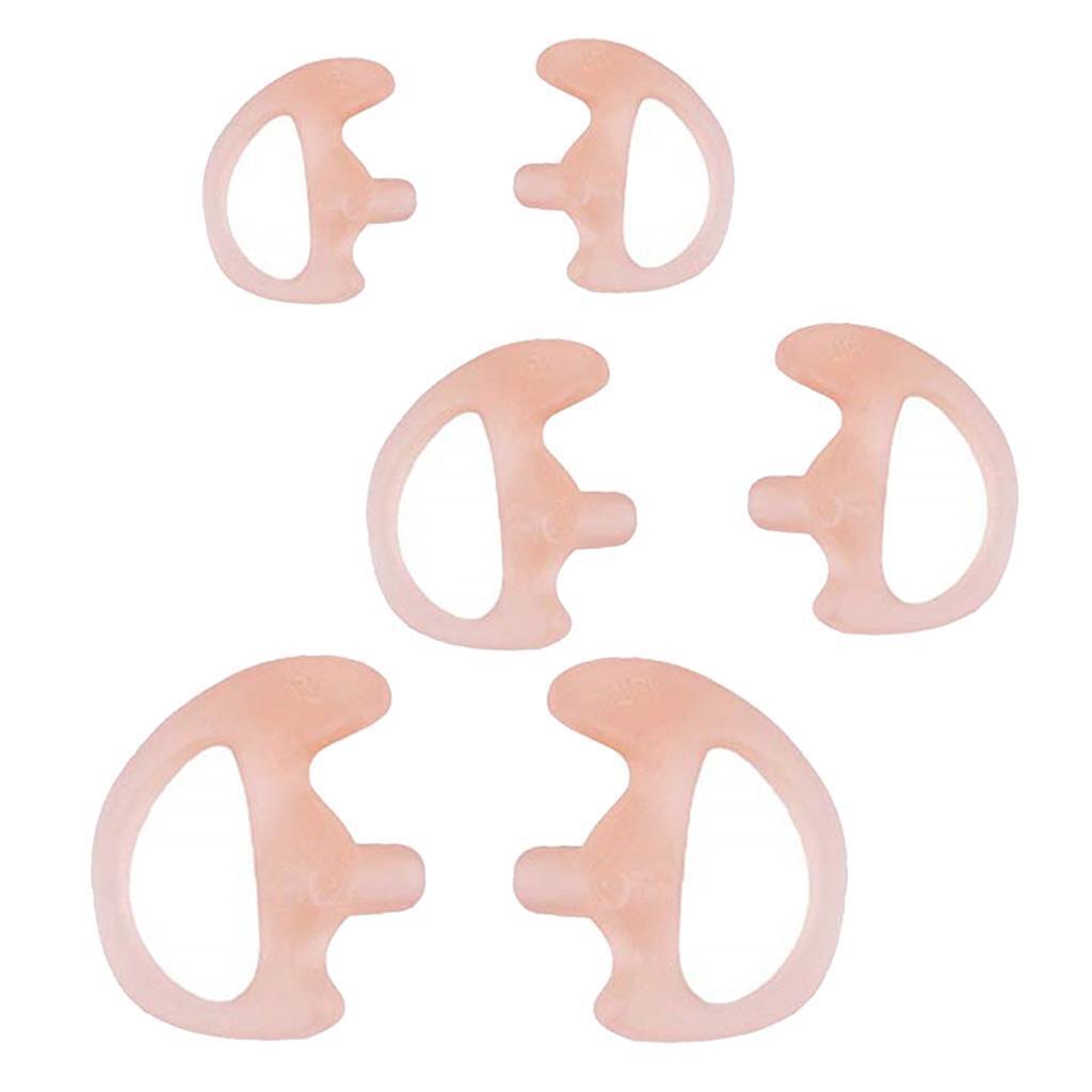 3 Pairs Silicone Ear Bud for  Acoustic Tube Earpiece -