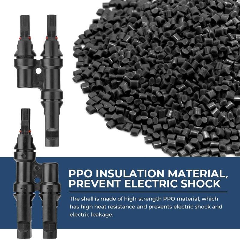 Electrical Y Solar Connectors MMF+ FFM for Cable Parallel Connection Solar Panel