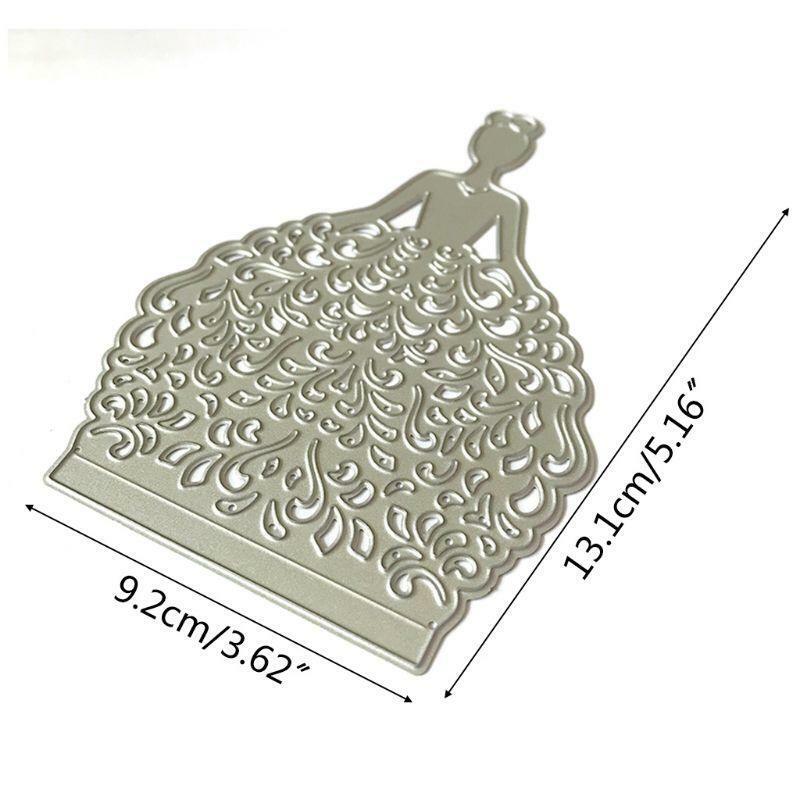 Beautiful Lady Metal Cutting Dies Stencil Scrapbooking DIY Album card Embossing