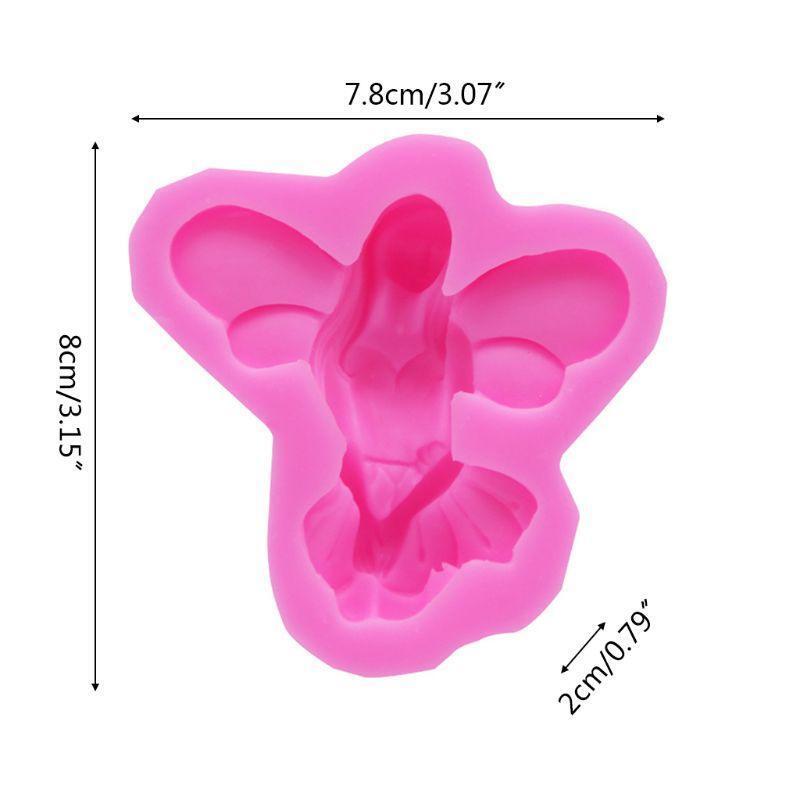 Fairy Angel Cake Silicone Mold Chocolate Fondant Cupcake Mould Craft Baking Tool