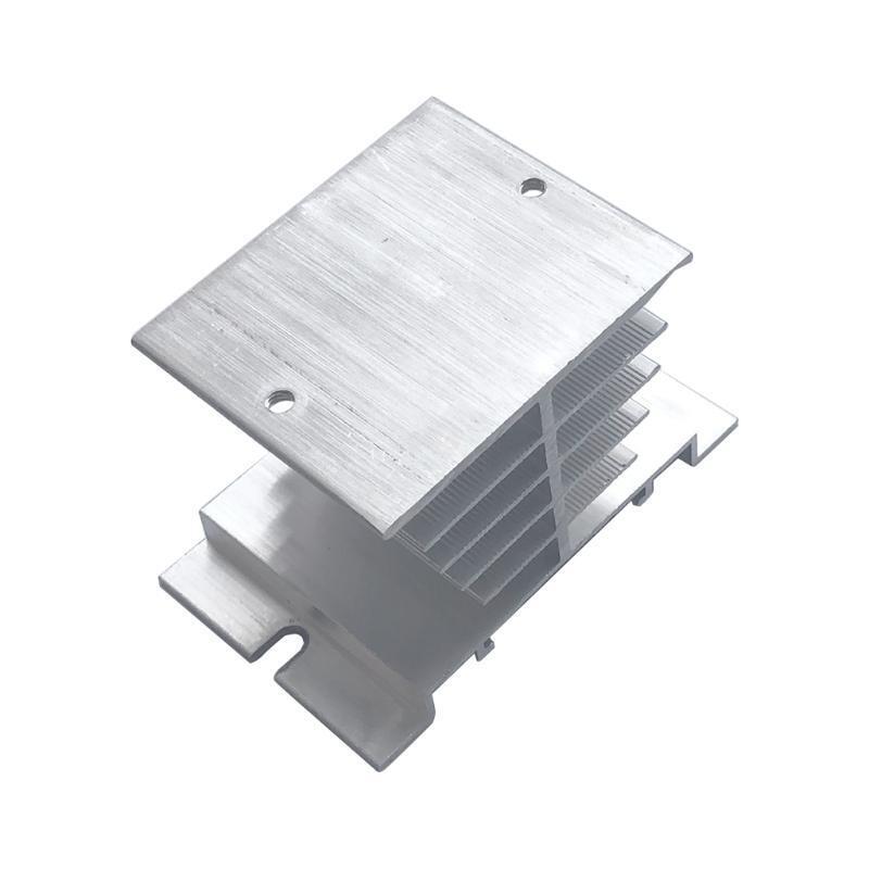 Aluminum SSR Single-phase Solid State Relay 10A-40A Cooling Base 80x50x50mm