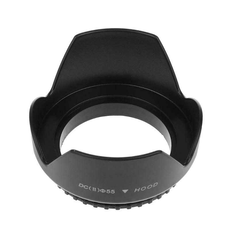 55mm Screwed Flower Petal Sunshade Lens Hood For Nikon Sony DSLR Camera