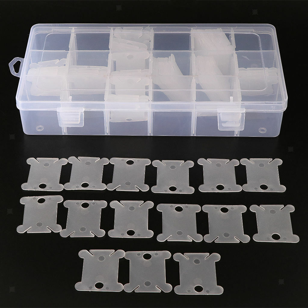 18 Slots Embroidery Floss Organizer  + 120 Pieces Plastic Winding
