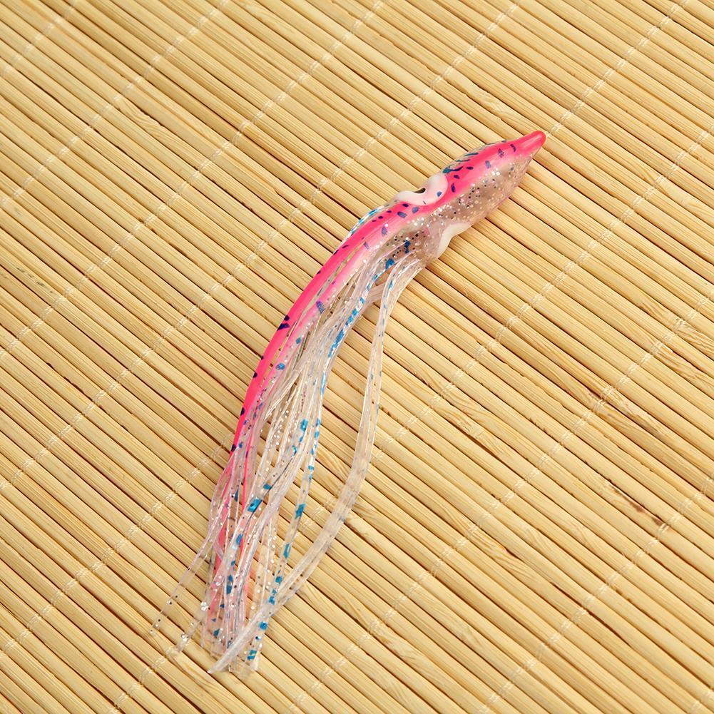 4g/12cm Soft Octopus Fishing Lure Hollow Squid Skirt Bait Fishing Tackle