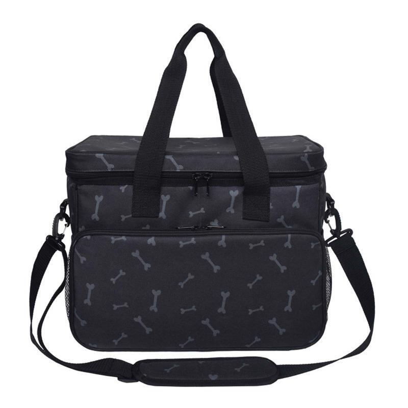 Pet Travel Shoulder Bag Multi-function Dog Food Tote Carrier Container Organizer
