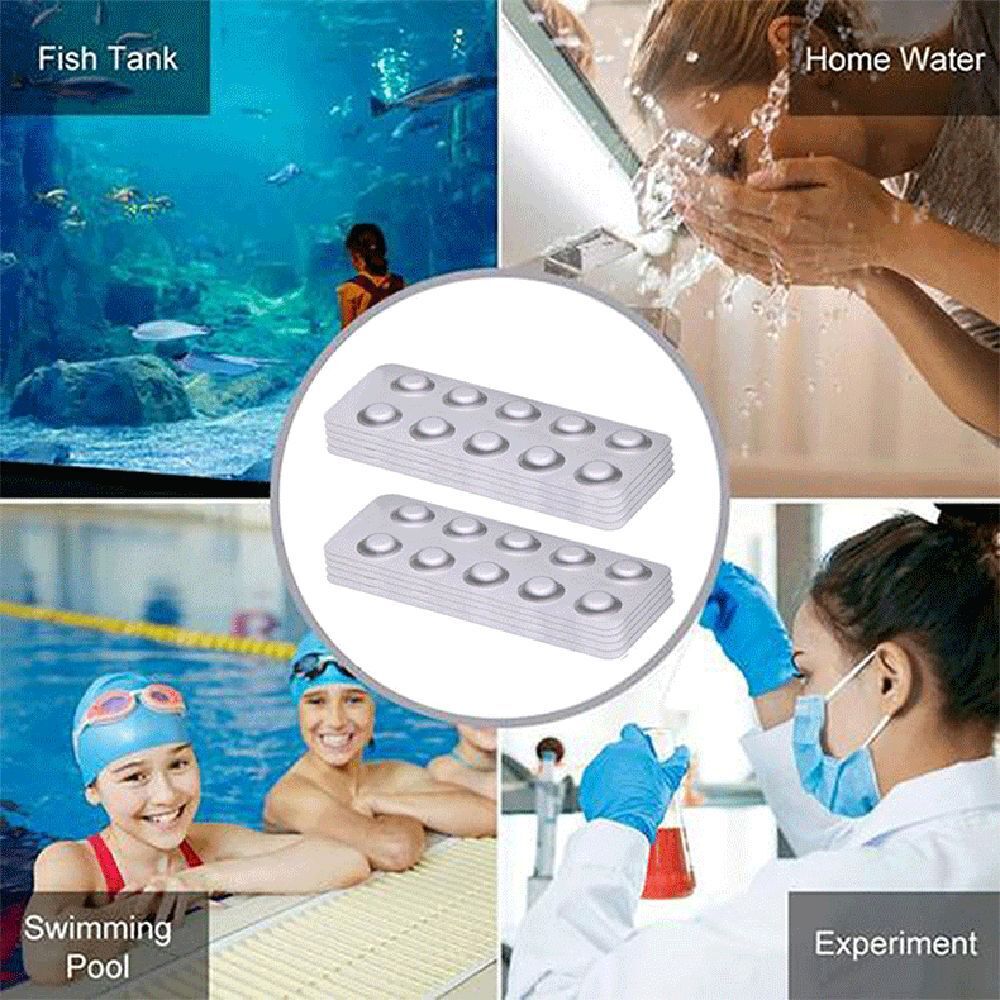 Cleaning 100PCS Chlorine Test Water Quality Analysis Swimming Pool Water Test