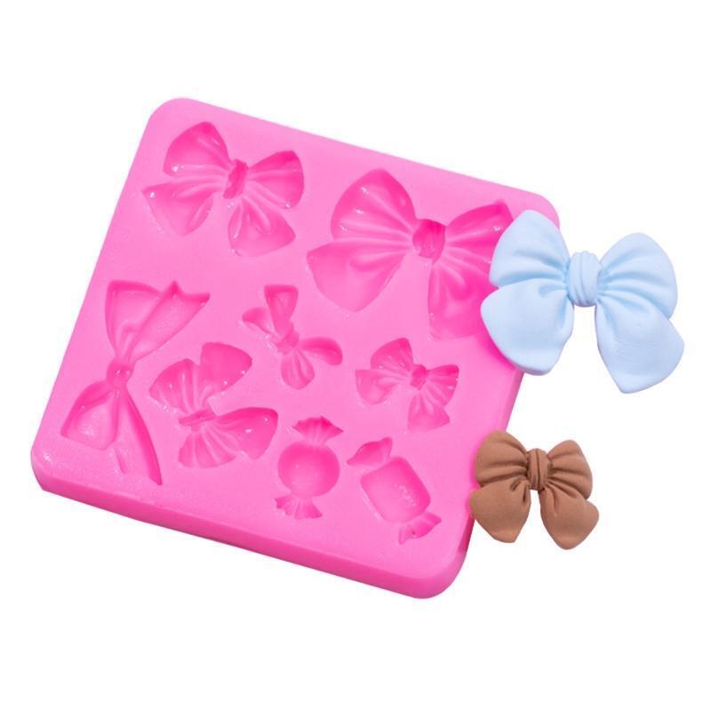 Candy Mold Bowknot Shapes Baking Gadgets Silicone Material Baking Accessories