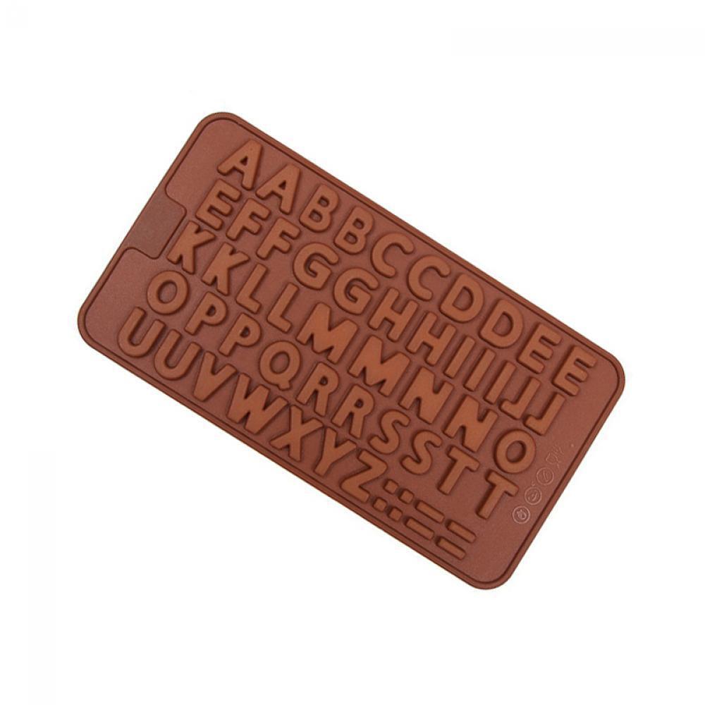 Practical New Fondant Silicone Alphabet Chocolate Cake Cookies Letter Mould