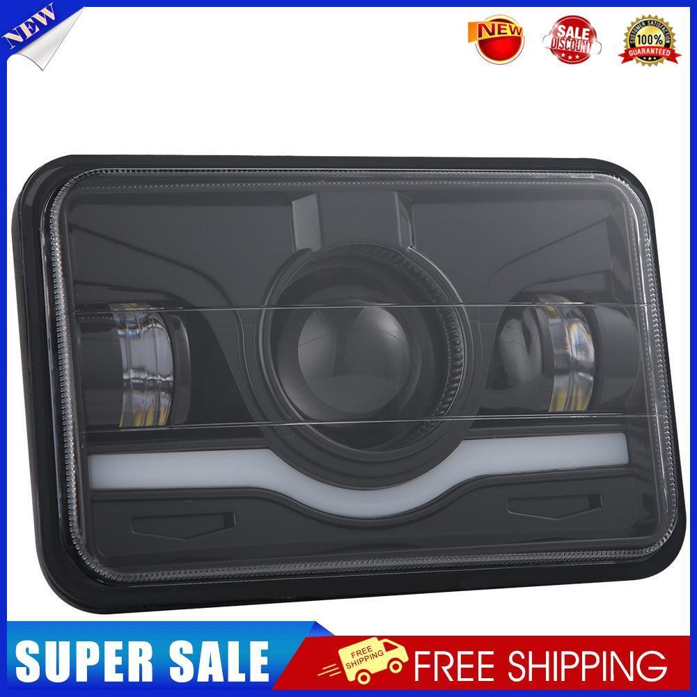 4x6 inch 150W LED Headlight Hi-Lo Red DRL Sealed Beam for Car Truck SUV