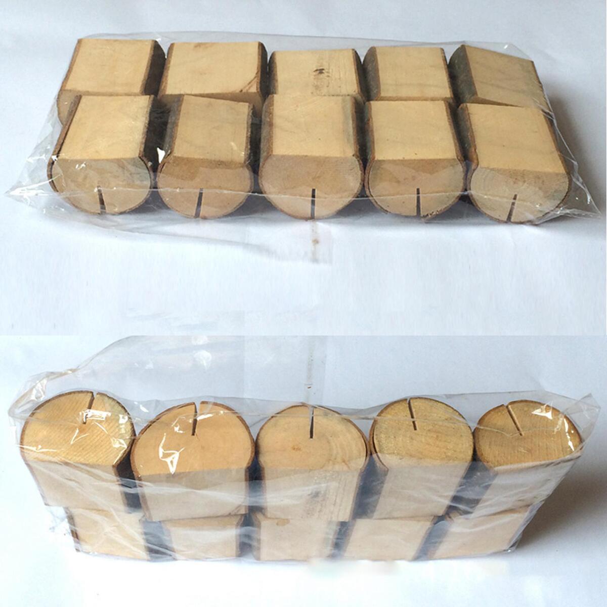 10 Pieces Wood Table Number Stand for Wedding Reception Stands Catering
