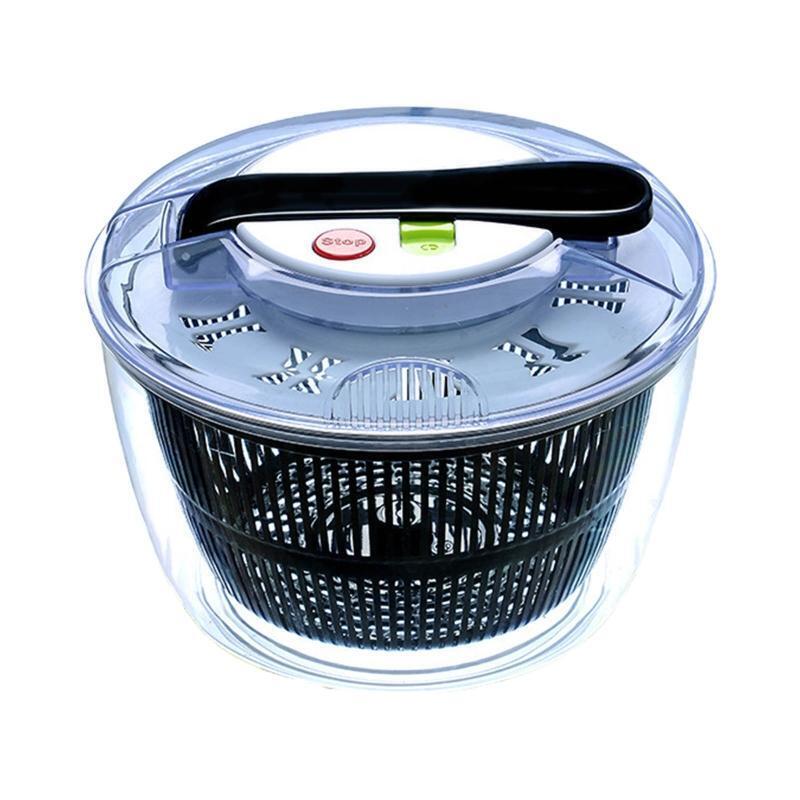 Manual Press Type Salad Spinner Fruit Wash Clean Vegetable Dehydrator Spin Dryer