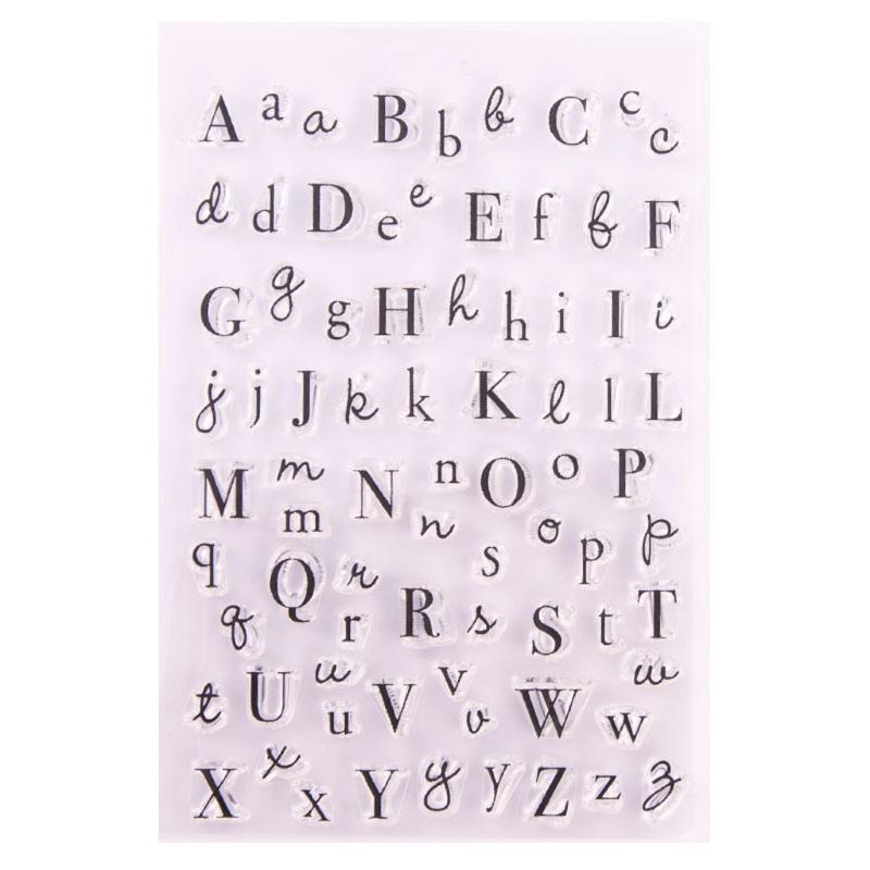 Silicone Stamp Alphabet Seal Photo Album Decorative Mold DIY Crafts Accessory