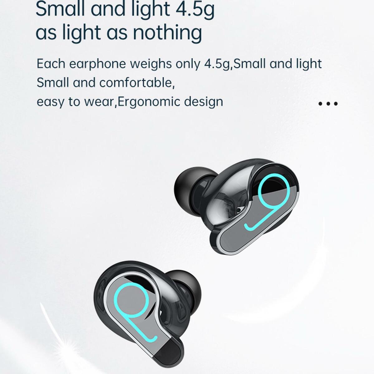 earplugs with Charging Case IPX7 Waterproof  2000mAh for Sports