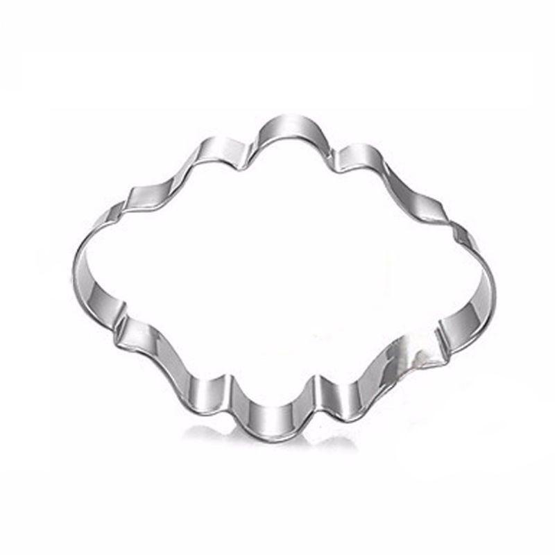 3Pcs Stainless Steel Sugar Biscuit Mold Cookie Cutter Frame Decorating Baking
