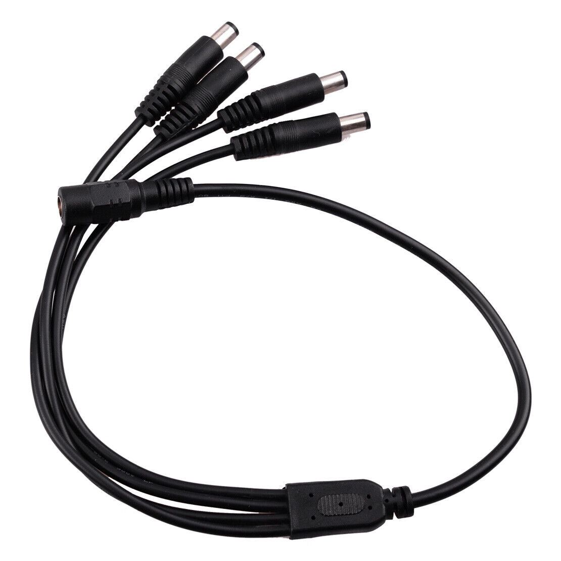 DC Power Female 1-4 Male Plug Cable 5.5 2.1mm Splitter Security Adapter Cord Li