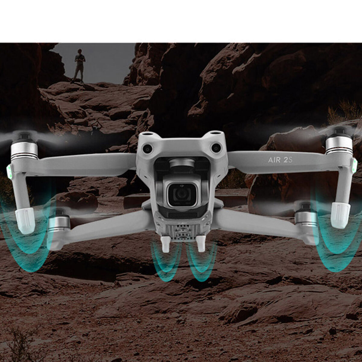 Grey Tripod Dust Pad Protection Bracket Anti-Wear for DJI AIR 2S Accessories