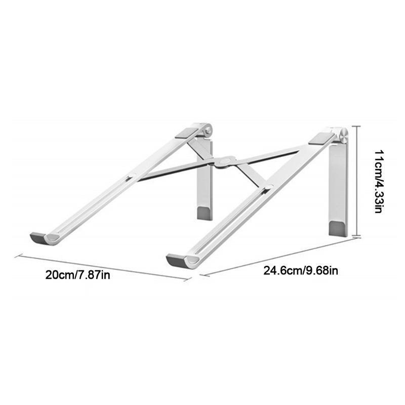 Foldable Laptop Stand Non-Slip Aluminium Holder Bracket Heat Release Cooler Rack