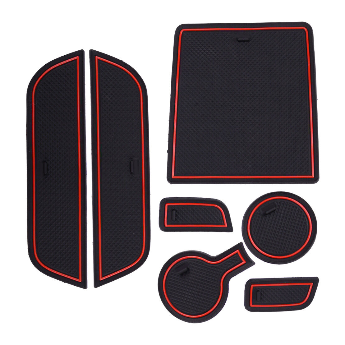 7Pcs Gate Slot Pad Cup Pad Door Groove Mat Fit For Chevrolet Camaro 2012-16