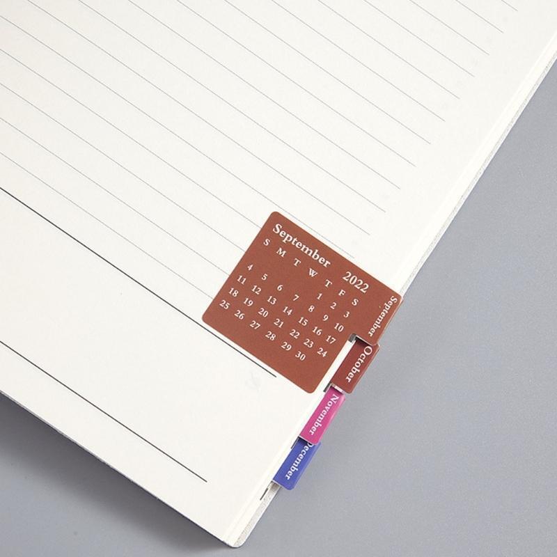 2022 Colorful Calendar Tabs Planner Divider Labels for Planner Business Notebook