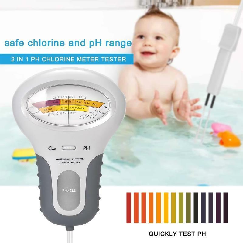 PH Chlorine Meter Tester Chlorine Water Quality Testing Device CL2 Measuring
