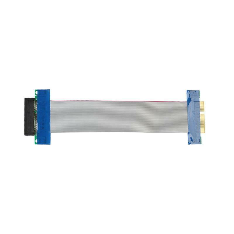 7.87inPCI E 4x Flexible Cable Male To Female Graphics Card Extension Cable PCI E