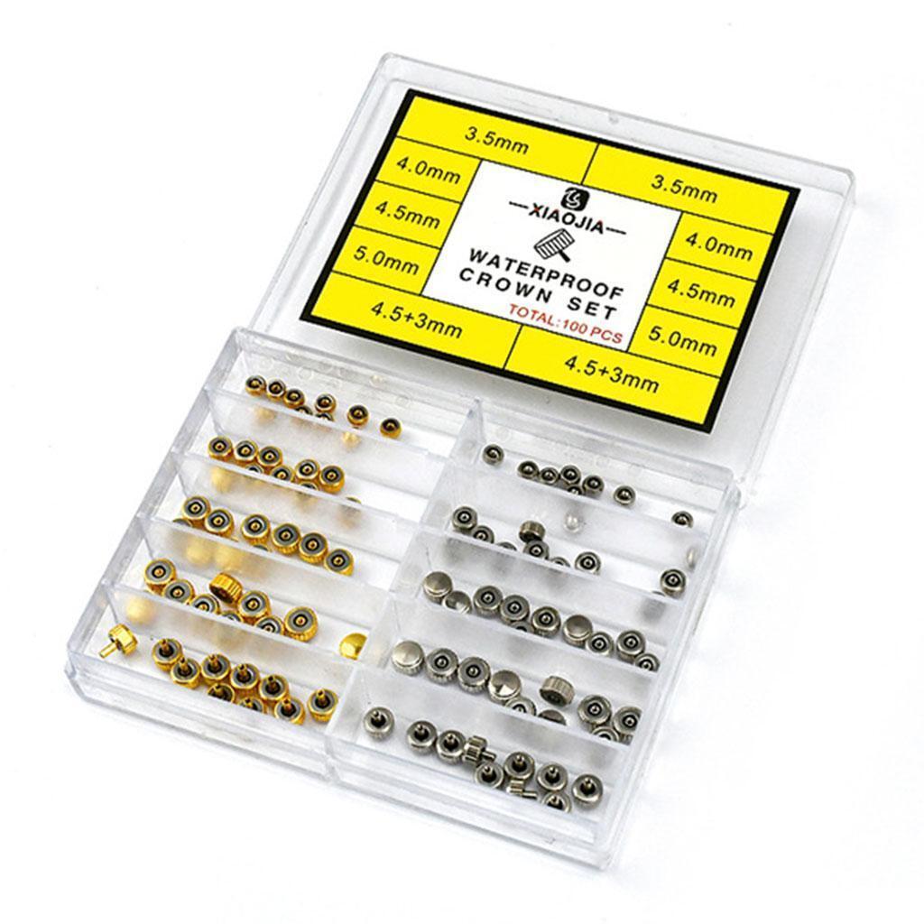 100 * Watch Crown 3.5mm 5mm Watch Repairing  Set for Watch