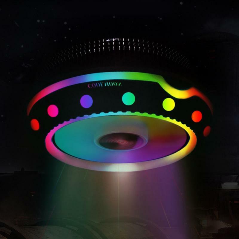 Multicolored CPU Radiator Ultra Quiet Case Fan Aluminum Silent PC Cooling Cooler