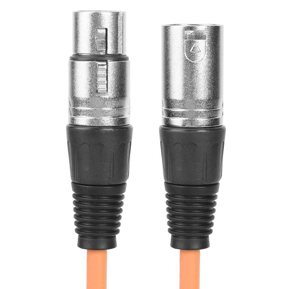 1m XLR 3Pin Cable Male to Female Shielded Microphone Wire Cord (Orange)