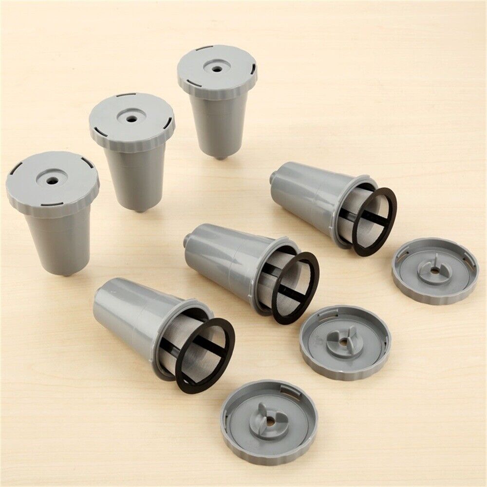 Refillable Gray Reusable Coffee For My K-Cup Keurig Filters 6 Sets i Cafilas