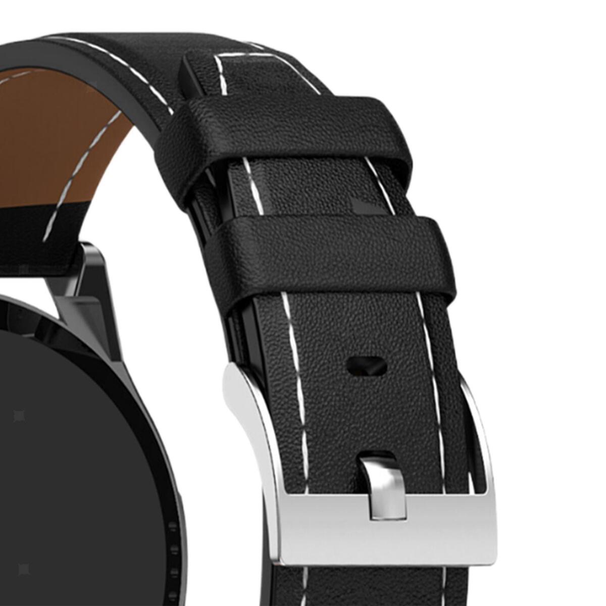 Watch with Slot Waterproof Sleep Tracking Black PU Strap