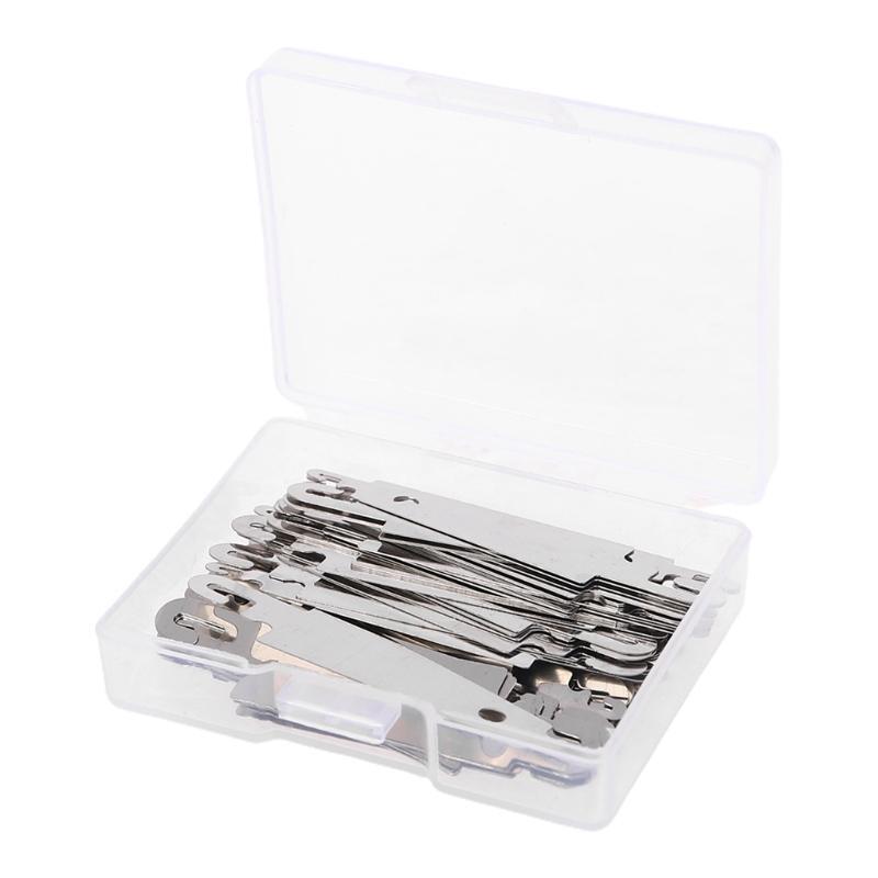 60pcs Metal Needle Threaders Embroidery Cross Stitch Threading Large Eye Needles