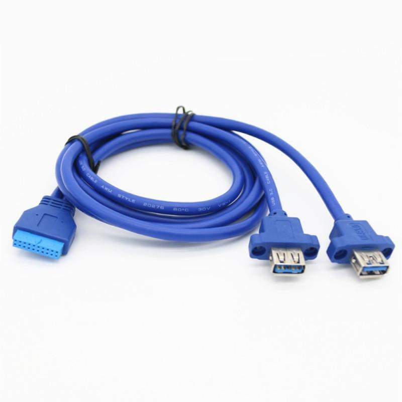 5Gbps 20in 20Pin to Usb 3.0 Cable Motherboard Chassis Rear Pci Baffle Line