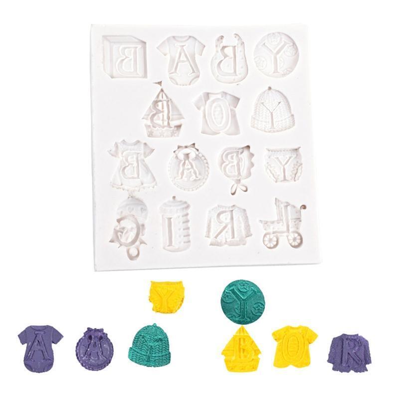 Chocolate Candy Mold Cartoon Baby Dummy-Bottle Shape Mold DIY Reusable BPA Free