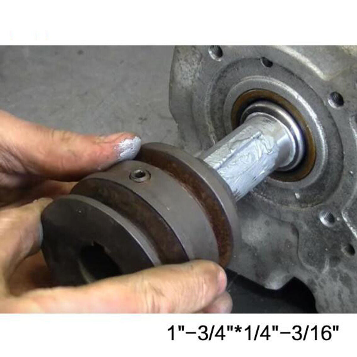 3/4" to 1" Inch W/STEP Key Gas Engine Pulley Crank Shaft Socket Adapter Parts