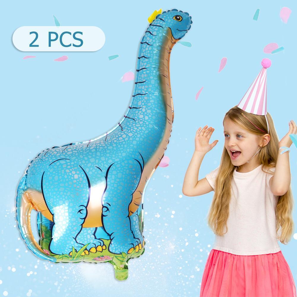 2pcs Cartoon Large Dinosaur Foil Air Balloons Children Birthday Decor (2)