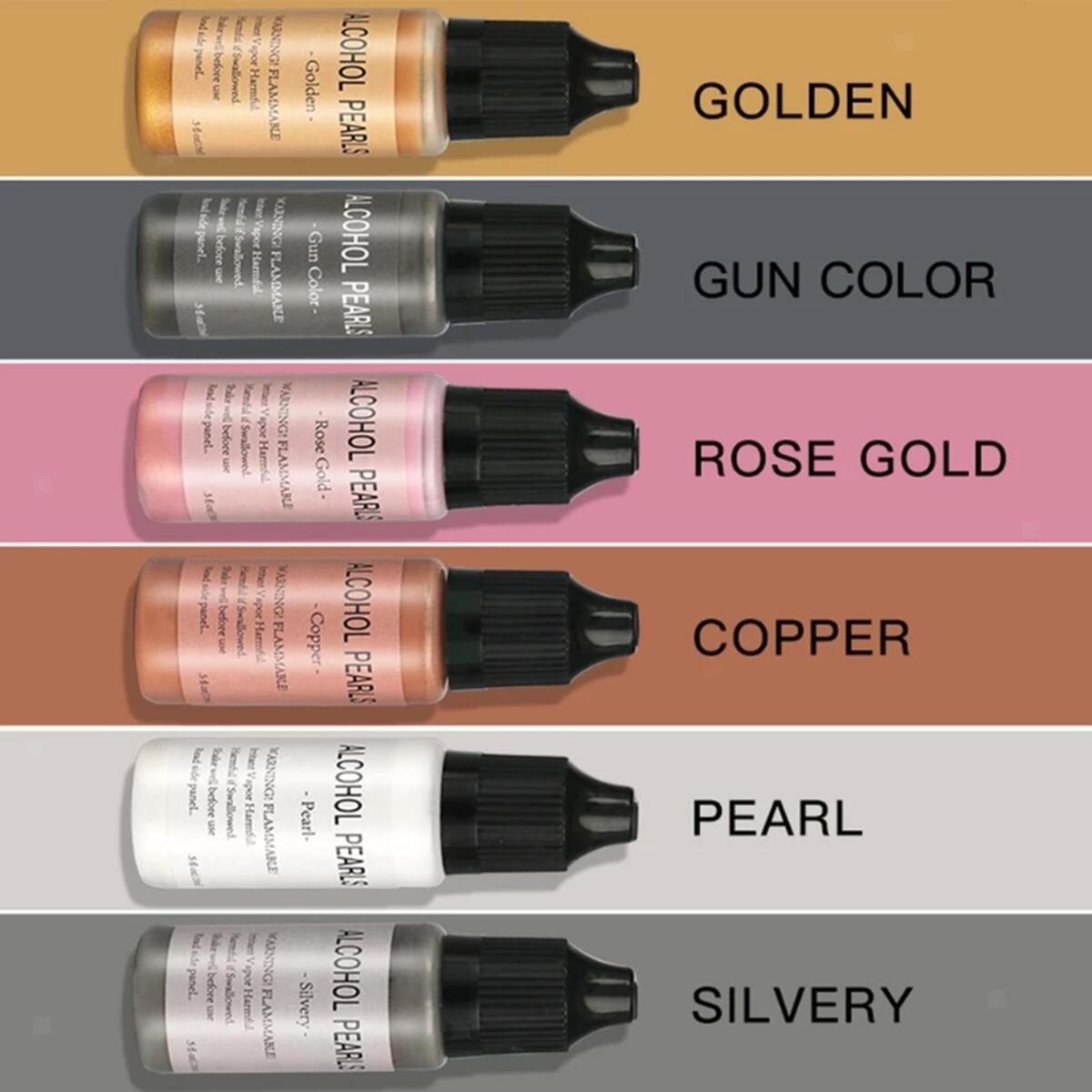 Epoxy Paint Stones Canvas Pigment based Paint Acrylic  Bottles Ink